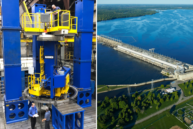 Marmen sélectionnée par ANDRITZ Hydro Canada pour le projet de réfection de la centrale Carillon et la conception d'une machine-outil CNC