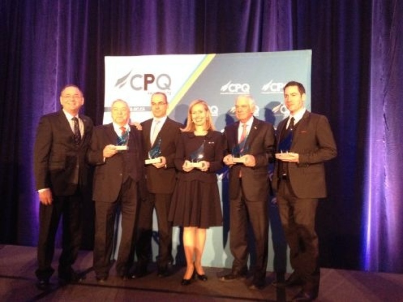 Patrick and Fernand Pellerin are inducted into the Quebec Employers Council Entrepreneurs Club